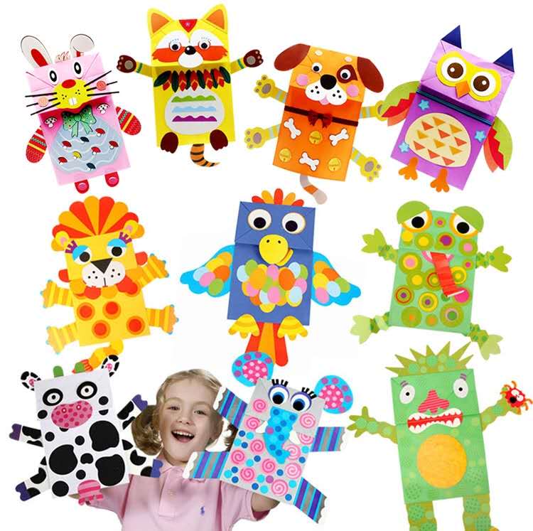 Бумажная марионетка для творчества, ручная марионетка для Льва