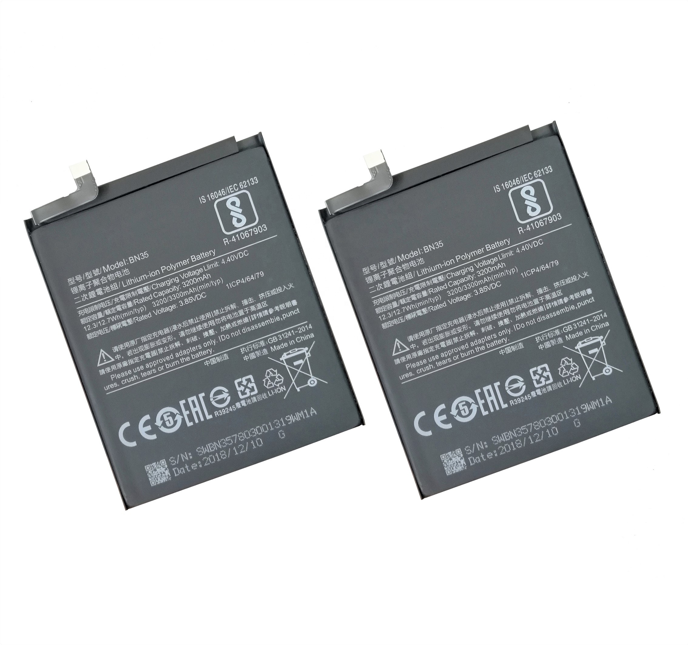 Профессиональное фабричное производство запасной аккумулятор для мобильного телефона BN35 для Xiaomi Mi 5 5,7"