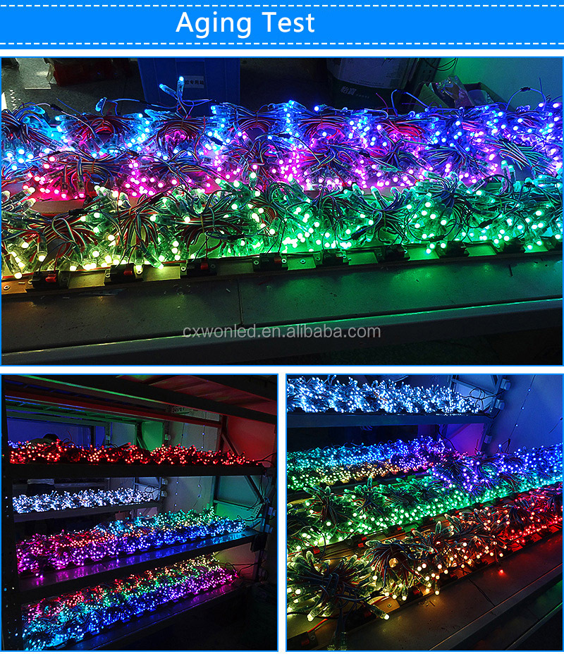 12 밀리미터는 광고를 위해 LED 화소 광 풀 컬러 RGB 발광다이오드 픽셀 모듈 빛을 IC WS2811 UCS1903 SM16703 DC5V DC12V와 일치시킵니다