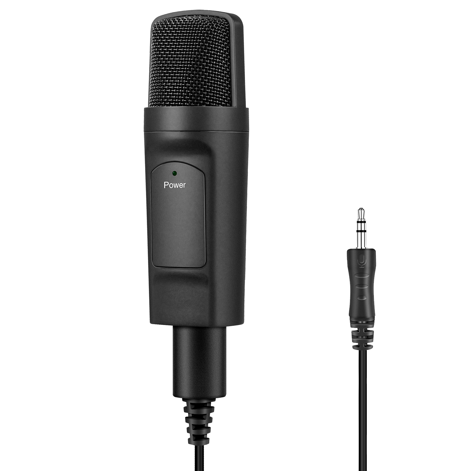 Профессиональный 3,5 мм микрофон для студийной записи конденсаторный микрофон с подставкой для пения прямой трансляции микро