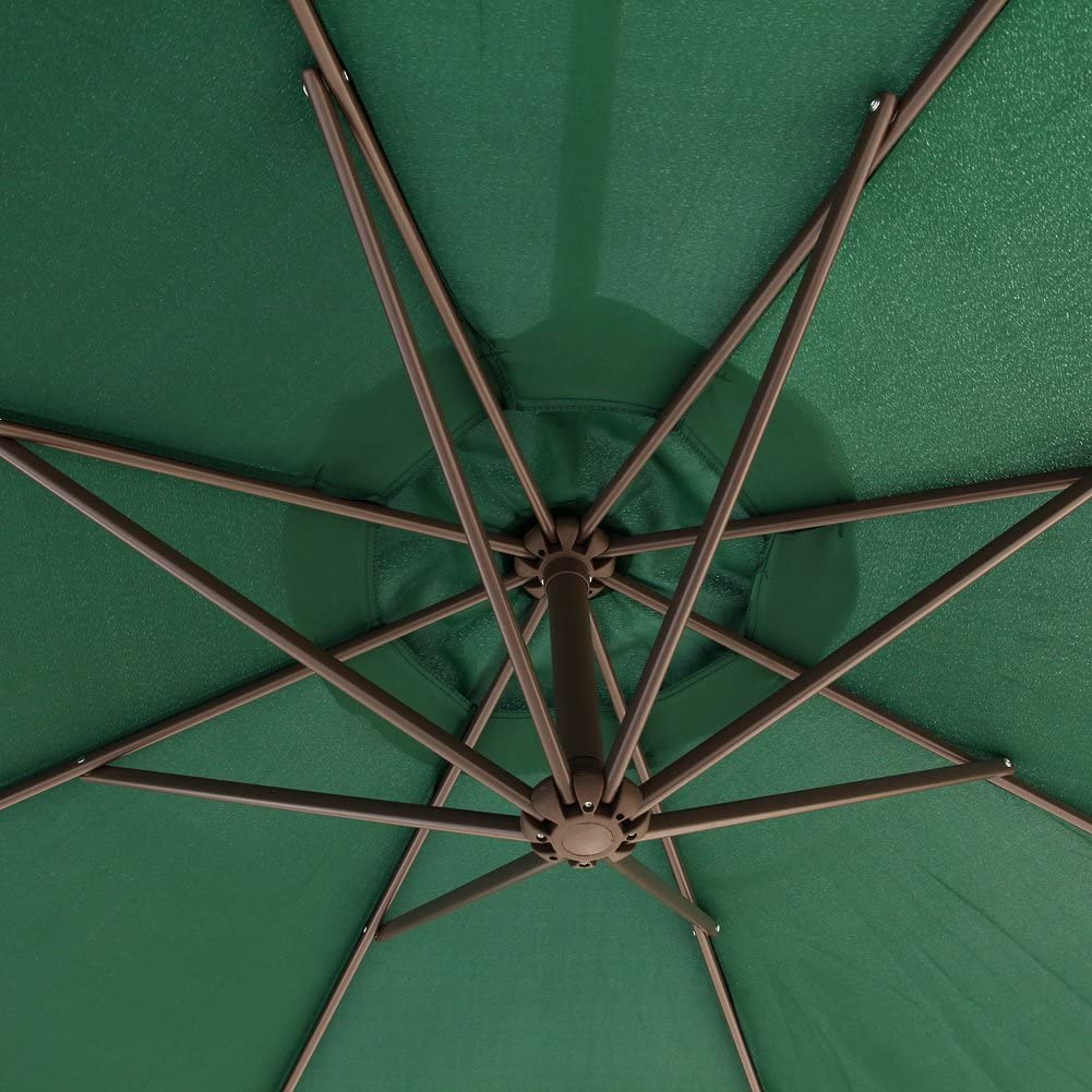 10 футов офсетная консольная пляжная садовая мебель зонтик