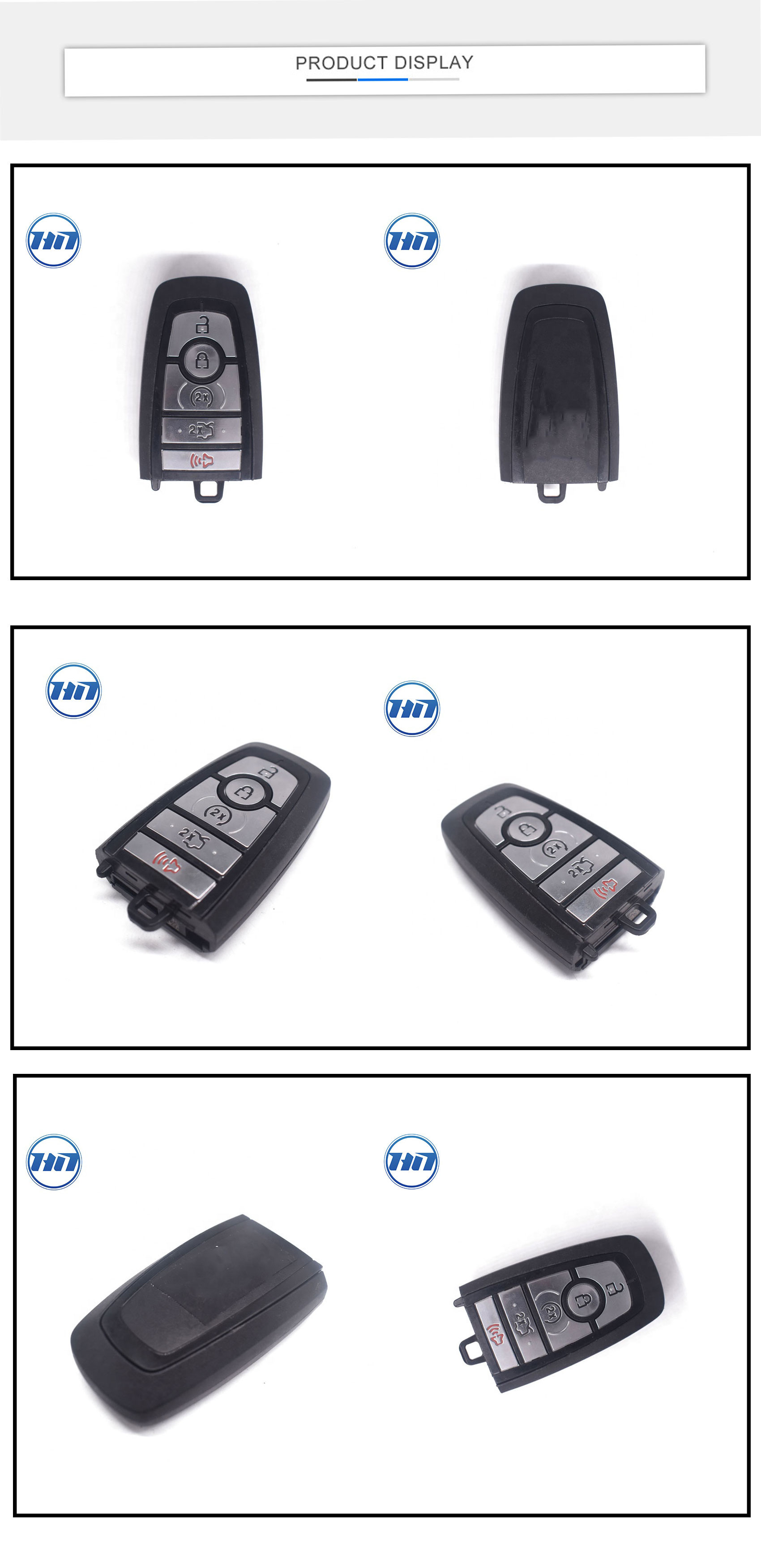 Original Mustang 5buttons 902MHz Keyless Smart Remote Car Key  Auto Key with 49 chip  Replacement Smart Entry A2C93142600