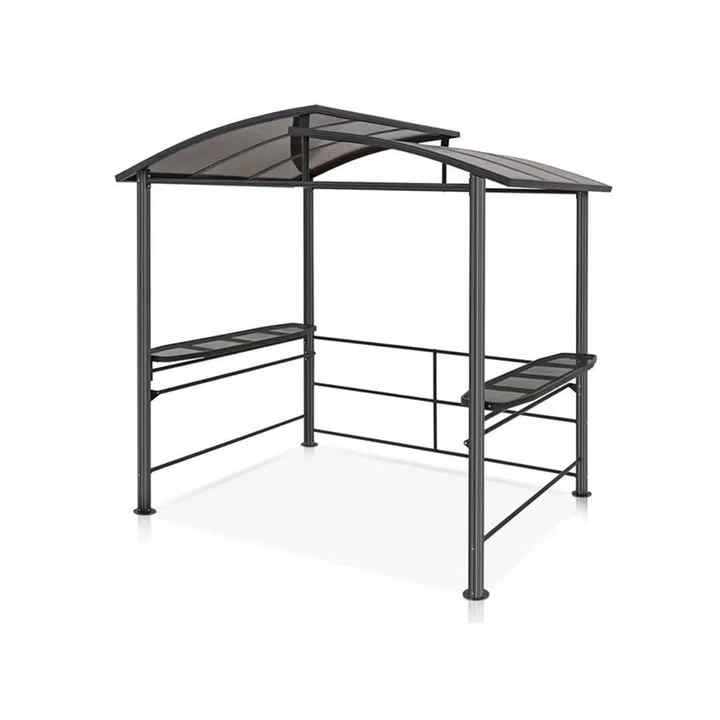 Custom Metal BBQ Grill Gazebo with Canopy Shelves OEM Available