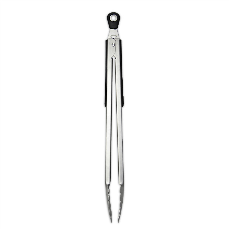 Заводская цена, пищевая нержавеющая сталь, длинная ручка, аксессуары для барбекю, щипцы для гриля