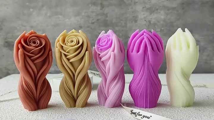 2 Pezzi Stampo In Silicone Per Candele A Forma Di Rosa E Scatola - Romantico Stampo Fai Da Te Per Saponi, Torte E Decorazioni
