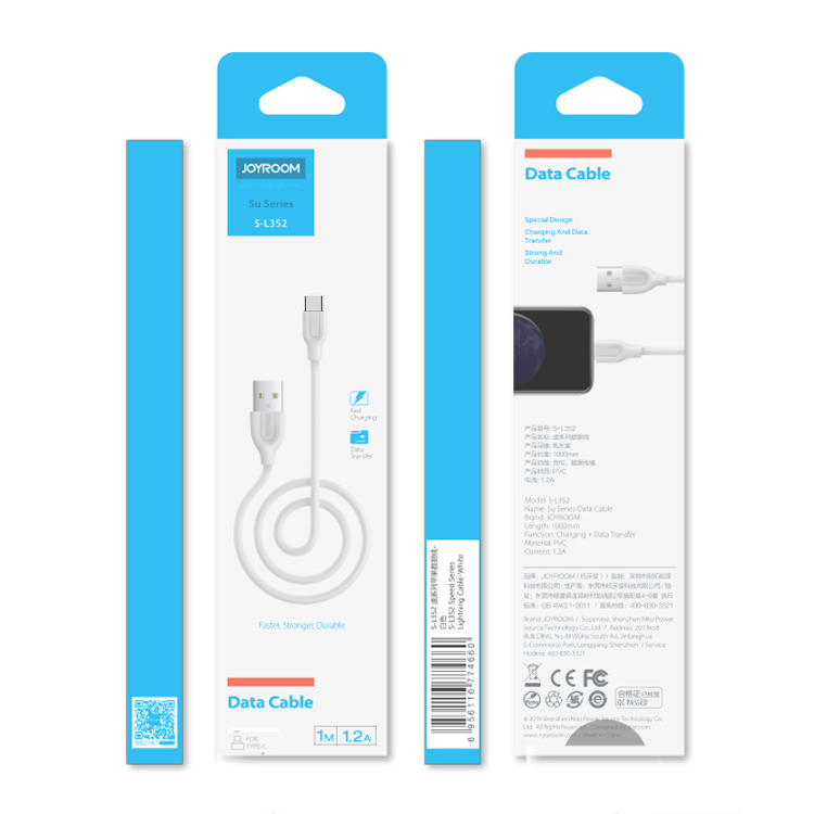 JOYROOM Usb Type-C мобильный зарядный кабель для сотового телефона, Usb кабель для смартфонов