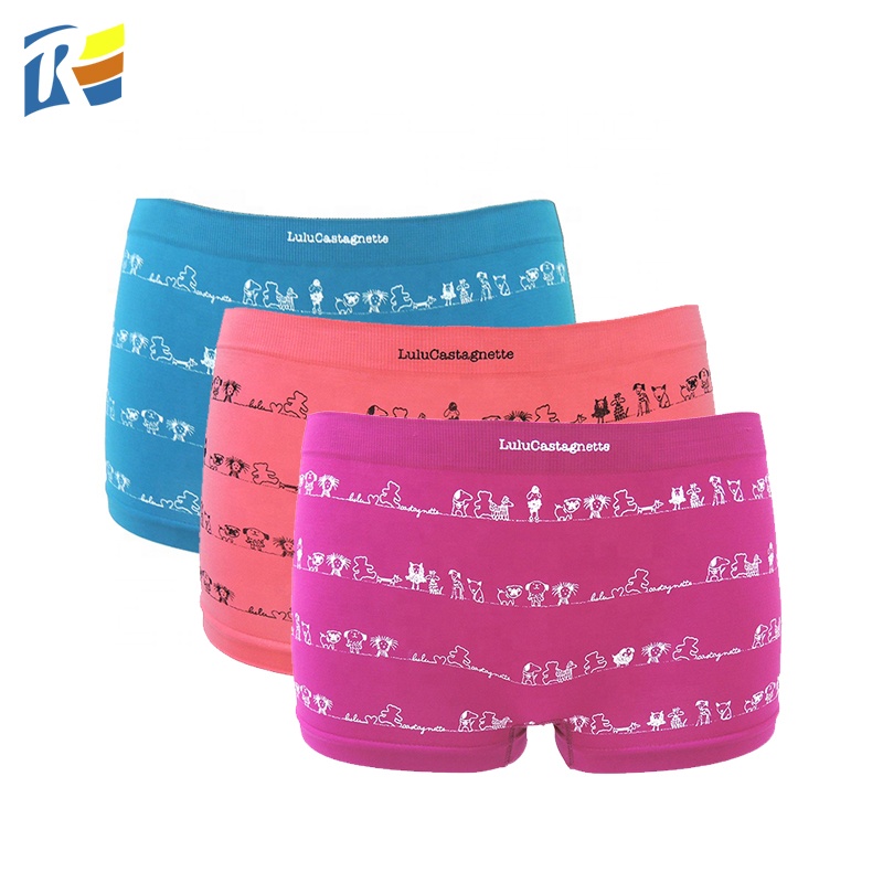 Мульти цветов; Для девочек; Лидер продаж; Красивая нарядное милое нижнее белье для малышей с персонажами из бесшовные трусы; Трусы-боксеры для девочек