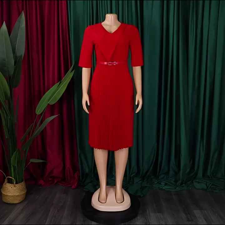 Plus Size Career Official Dresses for Ladies Women Office Wear Business  Dress Women Formal Work Dress
