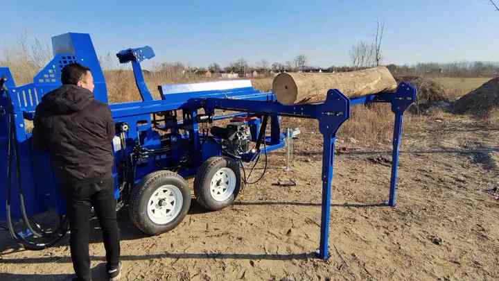 4 Way Log Splitter Firewood Processing Machine Wood Log Cutting Machine ...