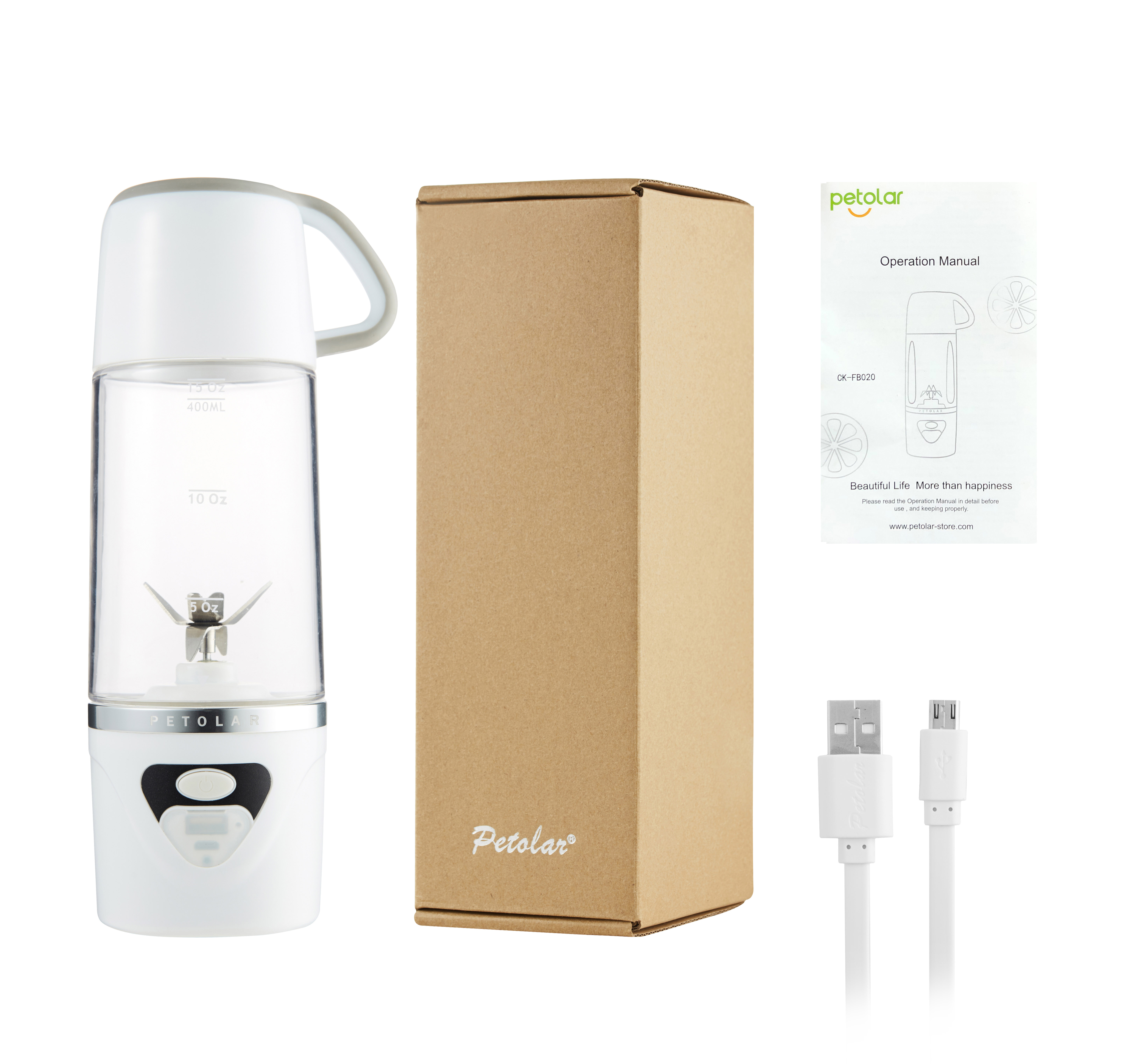 Многофункциональный автоматический цитрусовый мини-блендер на батарейках с зарядным устройством для телефона