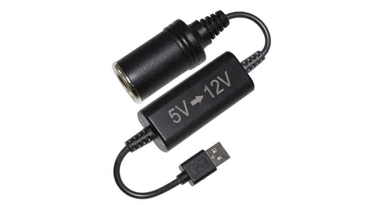 Convertisseur USB 5V De 12V - Câble 1m Noir, Neuf, Compatible Chargeur DTC-5101