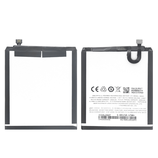 Литиевая сменная батарея BA621 для телефона Meizu M5 Note 5 3,85 В 4000 мАч