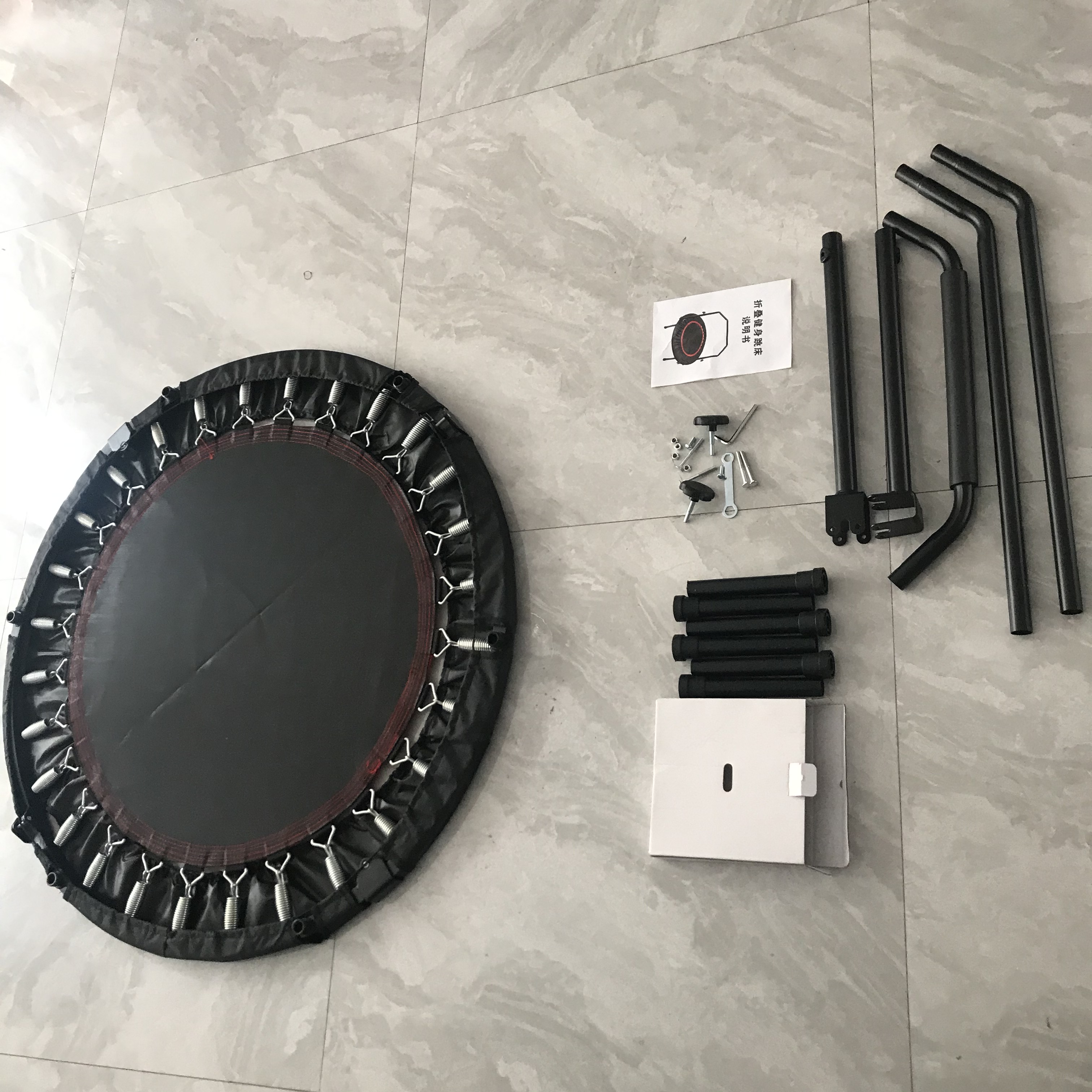 Взрослый тренажерный зал Йога упражнения прыжки фитнес 6 футов батут Крытый с ручкой