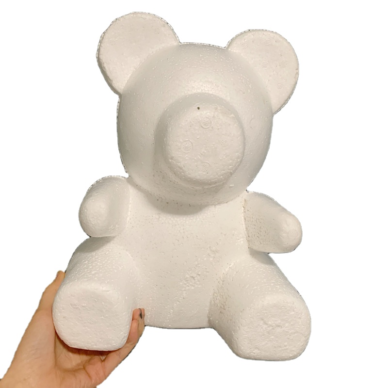 polystyrene sitting teddy bear