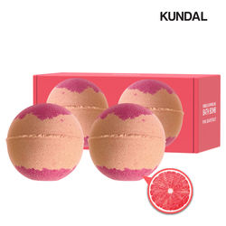 KUNDAL Bubble & Sparkling Bath Bomb Pink Grapefruit SET (2ea)