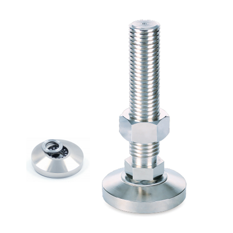 Winco Inc. 7500 Pounds Maximum Load Capacity 8 Thread Length J.W 8 Thread Length 1-8 Thread JW Winco 12T8WR8 Teardrop PolyMount Series PM 600 Low Carbon Steel Threaded Stud Type Glass Fiber Reinforced Nylon Base Leveling Mount without Pad