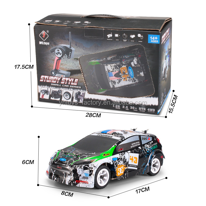 Coche RC K989 1/28 4WD A 30 KM/H – Control Remoto 2.4GHz Sin Interferencias – Batería Recargable Y Derrapes – Regalo Ideal Para Niños