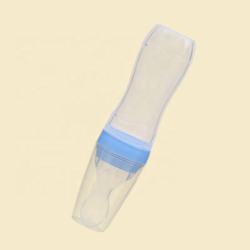 Free Cute Design Baby Food Dispensing Spoon Baby Rice Paste Bottle