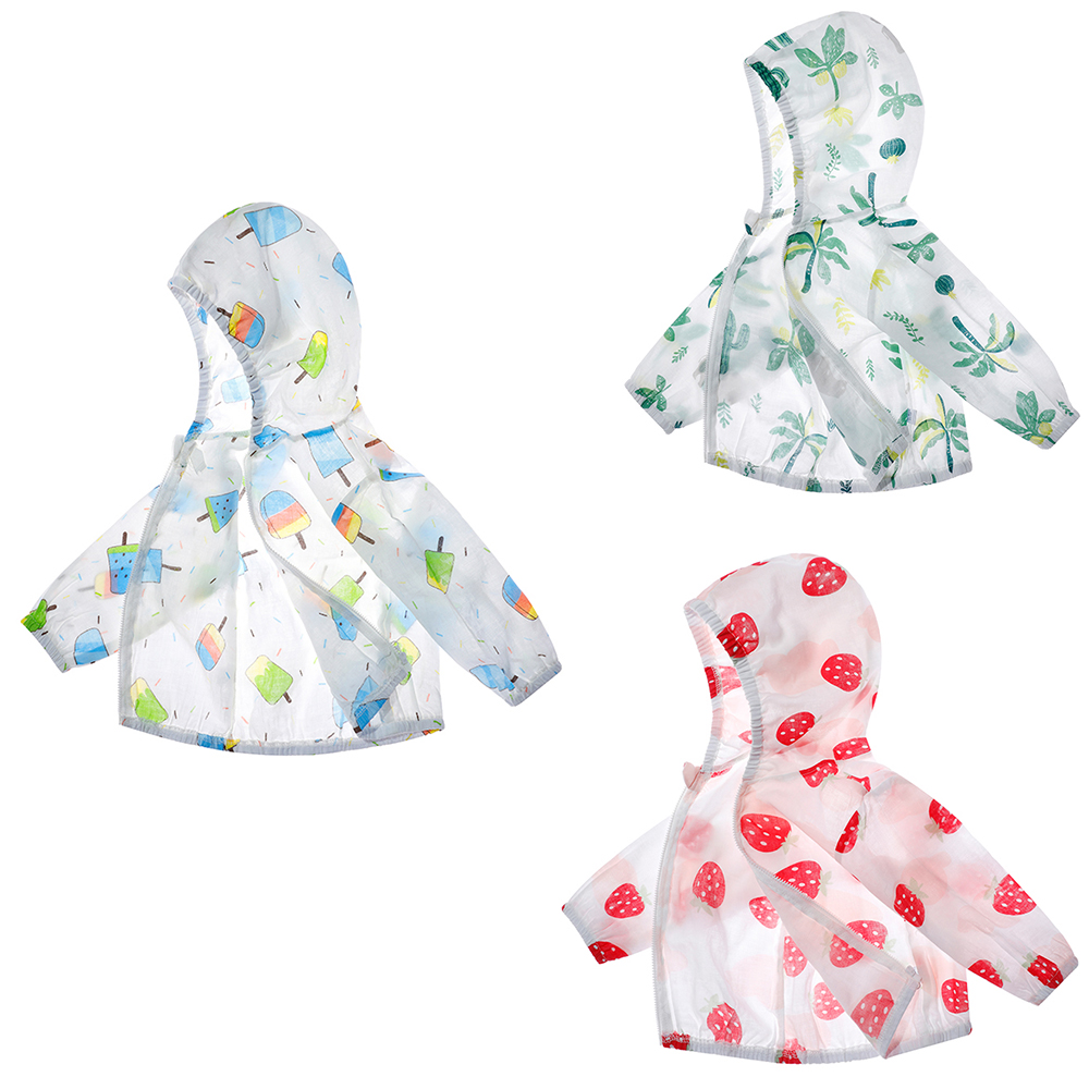 Детская куртка, топ, летняя воздухопроницаемая одежда, Солнцезащитная одежда, хлопковая марля, модная одежда для мальчиков и девочек