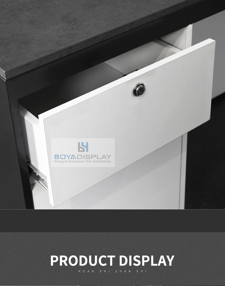 Luxury salon  small reception desk long cheap computer counter table 2020 salon