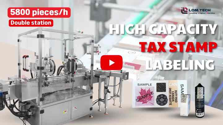 High Quality Tax Stamp Cigarette Tax Stamp Machine Labeling Machine for Tax  Stamp Flat Pouch Bottle Labeling Machine