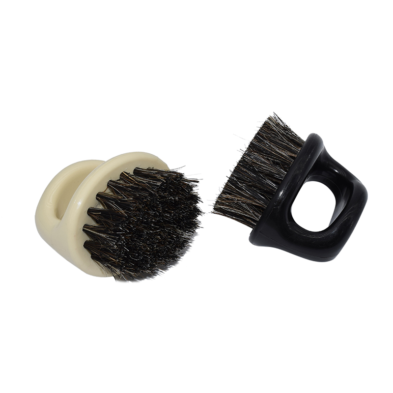 Ring Design Horse Bristle Men Shaving Brush Plastic Portable Barber Beard Brushes Salon Face Cleaning Razor Brush