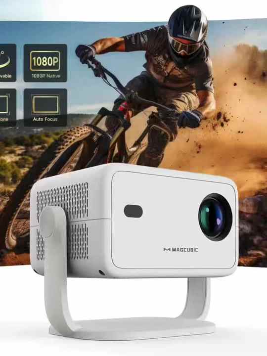 Sc Projector Portable Outdoor Movie Projector - 1080P HD & Built-in Speaker