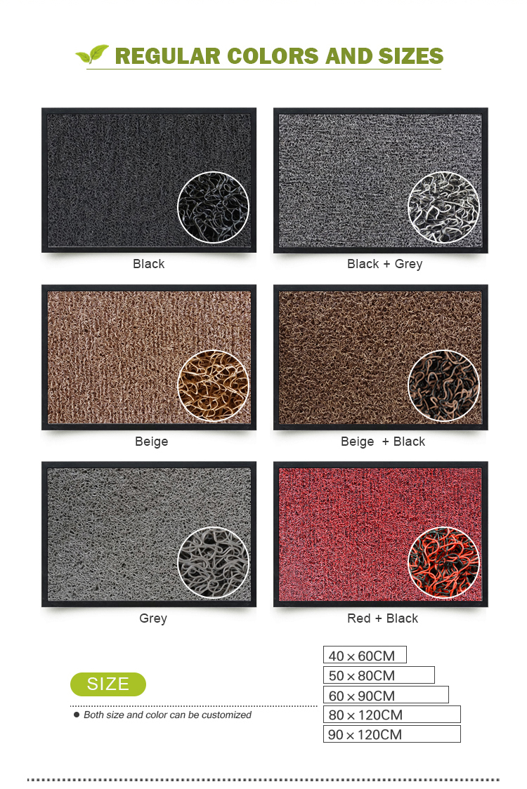 Hot Sale Clean Room Indoor Pvc Coil Door Mat sublimation coil floor mat(图3)