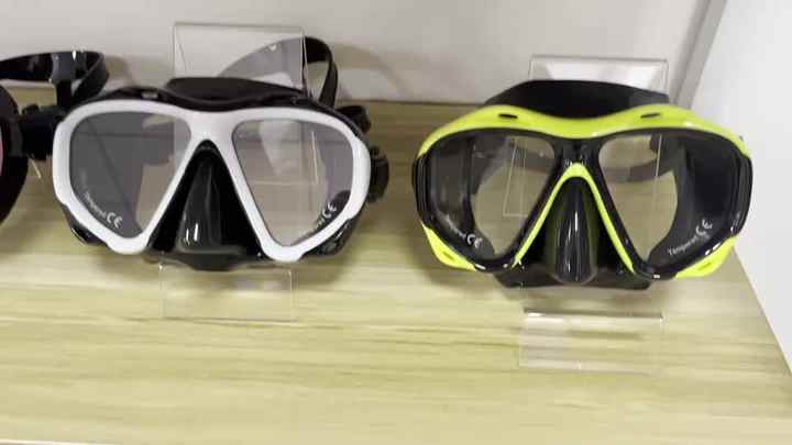 2025 180 Degree Panoramic View Big Frame Tempered Glass Diving Mask ...