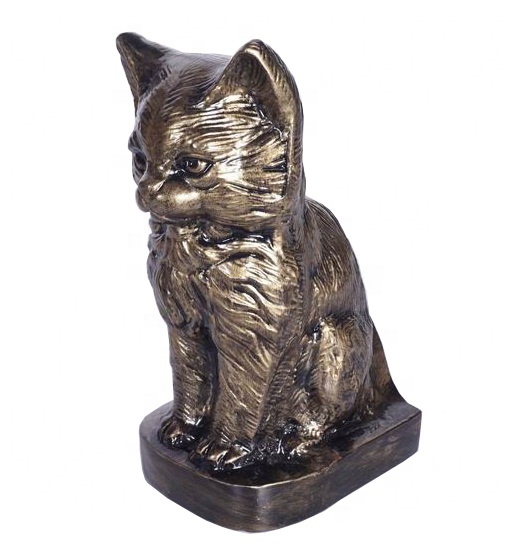 Металлическая урна для кошек, урна для кремации домашних животных