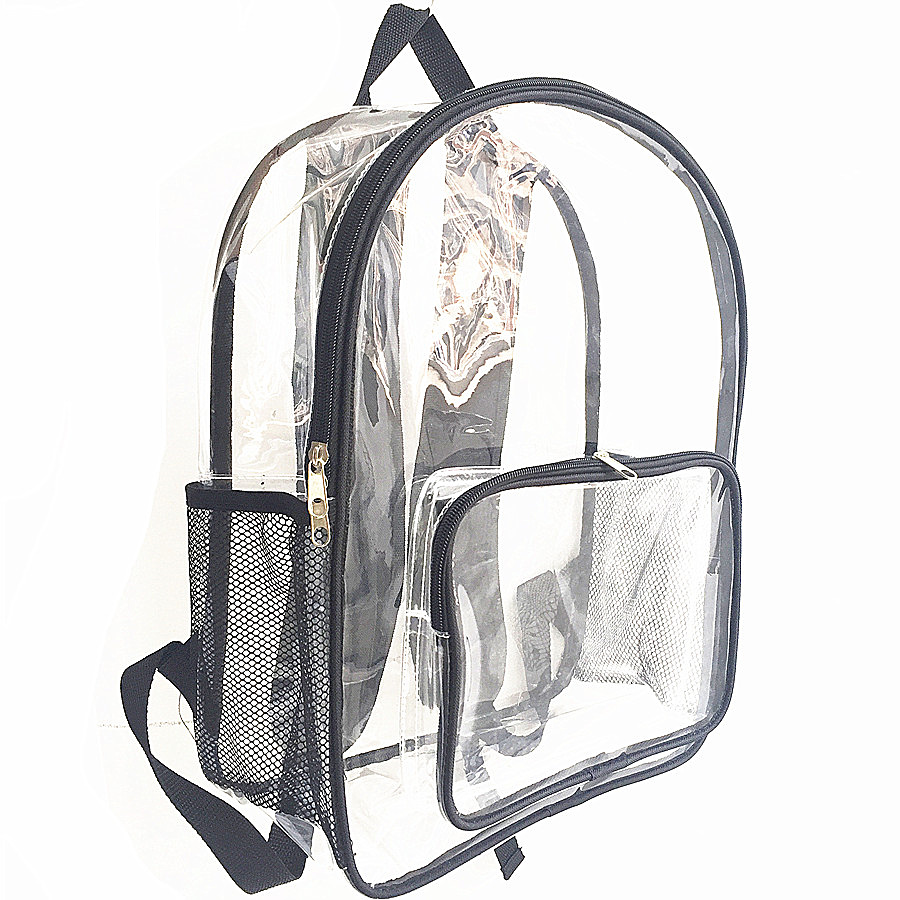 clear back bag