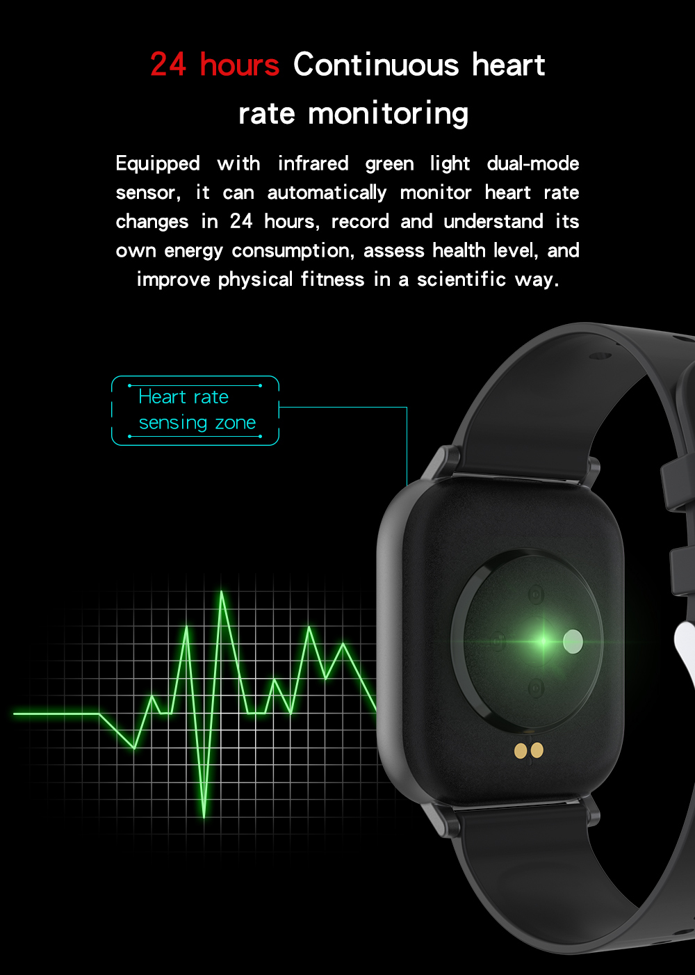 Fitness Bracelet Body Temperature Smart Bracelet Fitness Tracker Temperature Smart Band Heart Rate Monitor Smart Bracelet Smart Watch Band