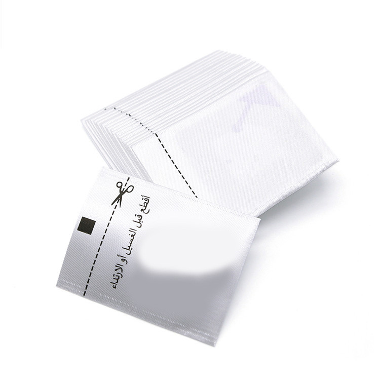 Woven Security Anti-Theft Tag 8.2Mhz Alarm For Sewing On Clothing Rf Eas Soft Label