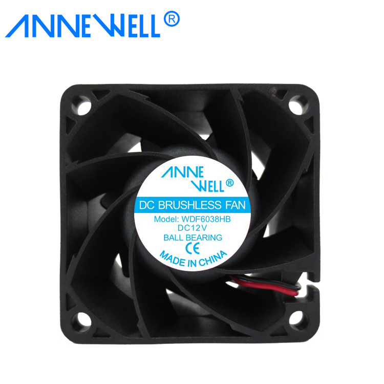 60mm pwm fan AVC 6038 12V Double Ball High Speed Fan 2B06038B12G 6cm Computer Server Power Fan