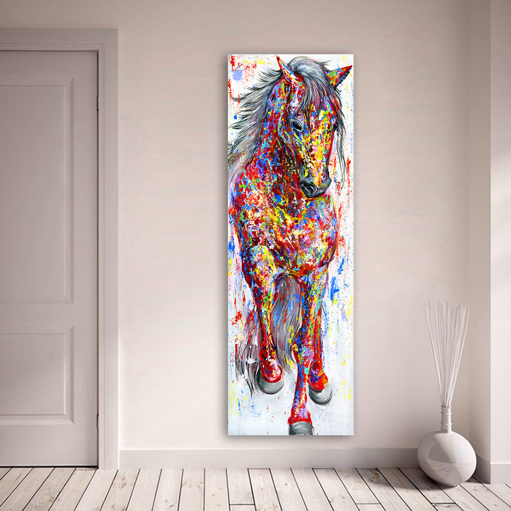 Galloping Horse HD Oil Painting Frameless Painting Living Room Modern Simple Decorative Painting
