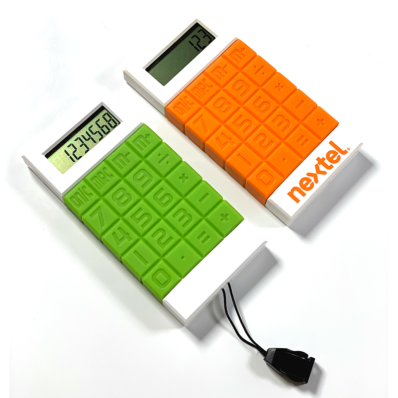 8 цифр Ручной подарок силиконовый калькулятор со шнурком