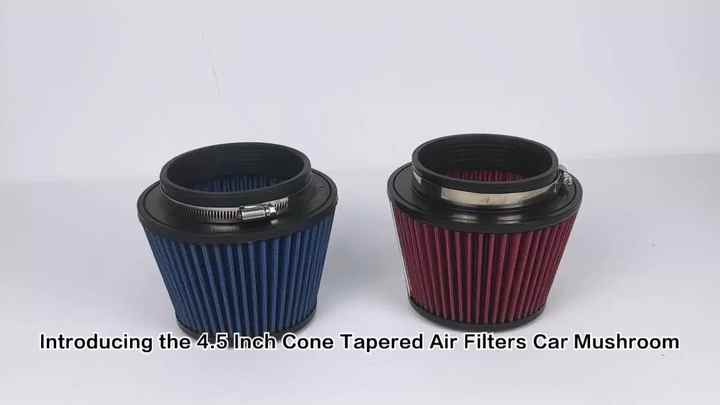 4.5 Inch Cone Tapered Air Filters Car Mushroom Head Universal High Flow ...