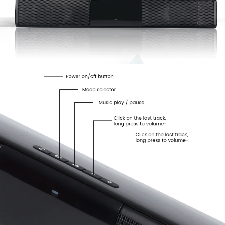 SOMOSTEL Wireless Speaker TV Soundbar With 3D Surround Sound Bocinas Inalambricas SMS-H330 Precio de Fabrica