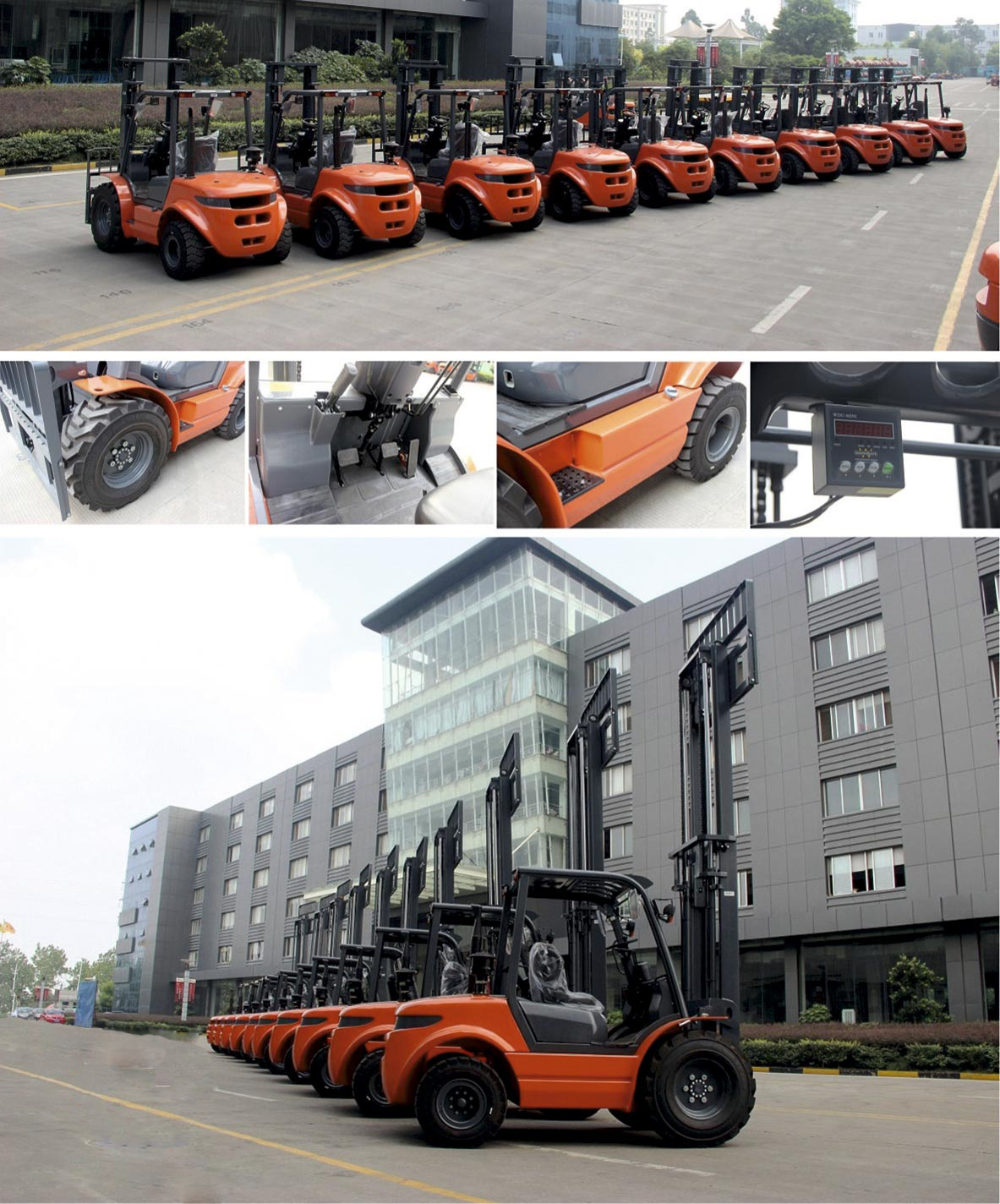 Sinolift RTD 3/3.5T  Rough Terrain forklift for Muddy Road