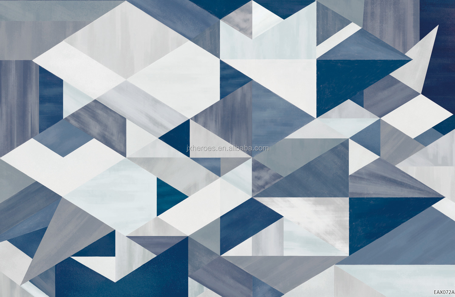 时尚北欧风格不规则几何形状豪华墙壁画壁纸 3d