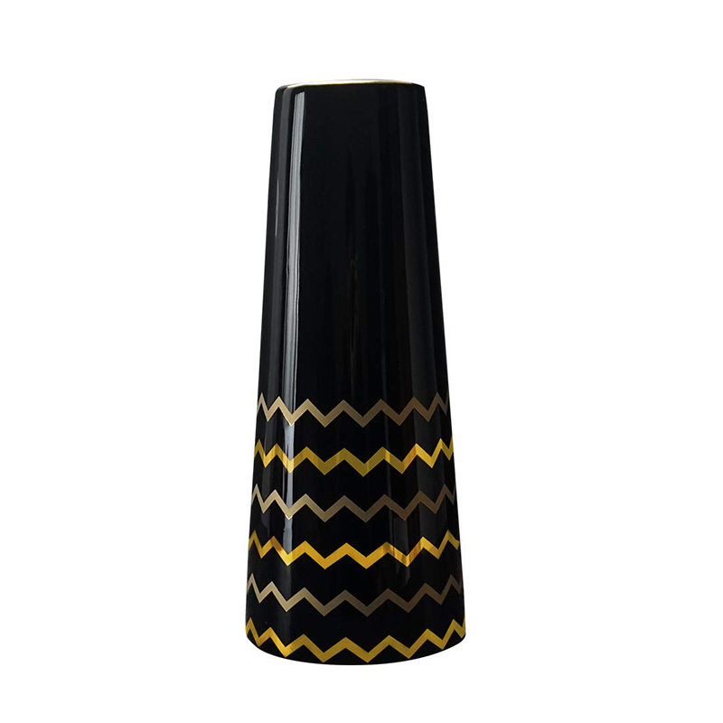 China Black Gold Vase China Black Gold Vase Manufacturers And