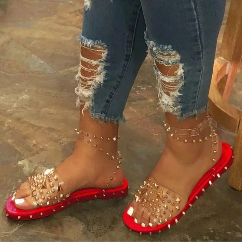 Стильные женские туфли на платформе с резиновой подошвой из Китая; Женские шлепанцы на плоской подошве; Летние сандалии для женщин и мужчин