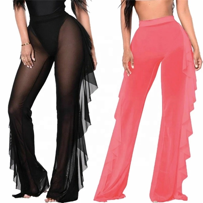 net swim cover up pants