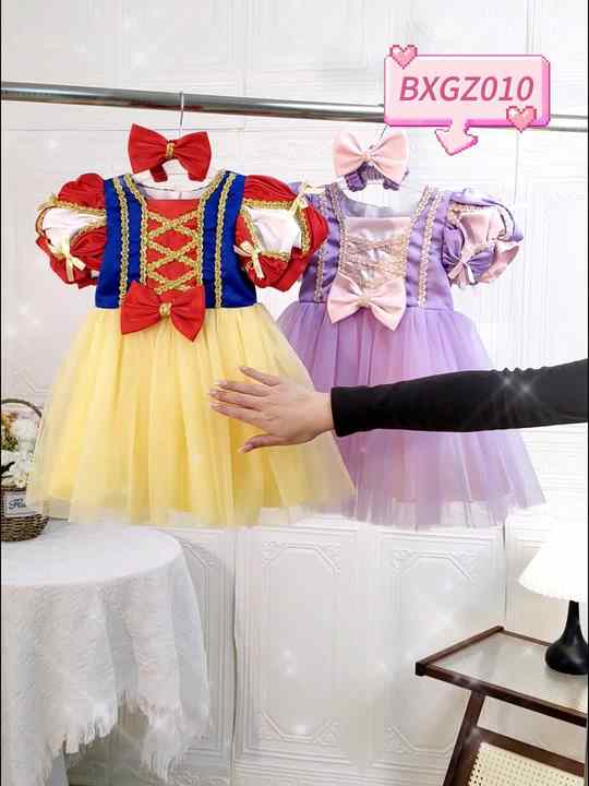 MQATZ Snowwhite Princess Dress Newborn Baby Kids Party Dress Infant Girl Holiday Cosplay Costume BXGZ010 MQATZ Snowwhite Princess Dress Newborn Baby Kids Party Dress Infant Girl Holiday Cosplay Costume BXGZ010