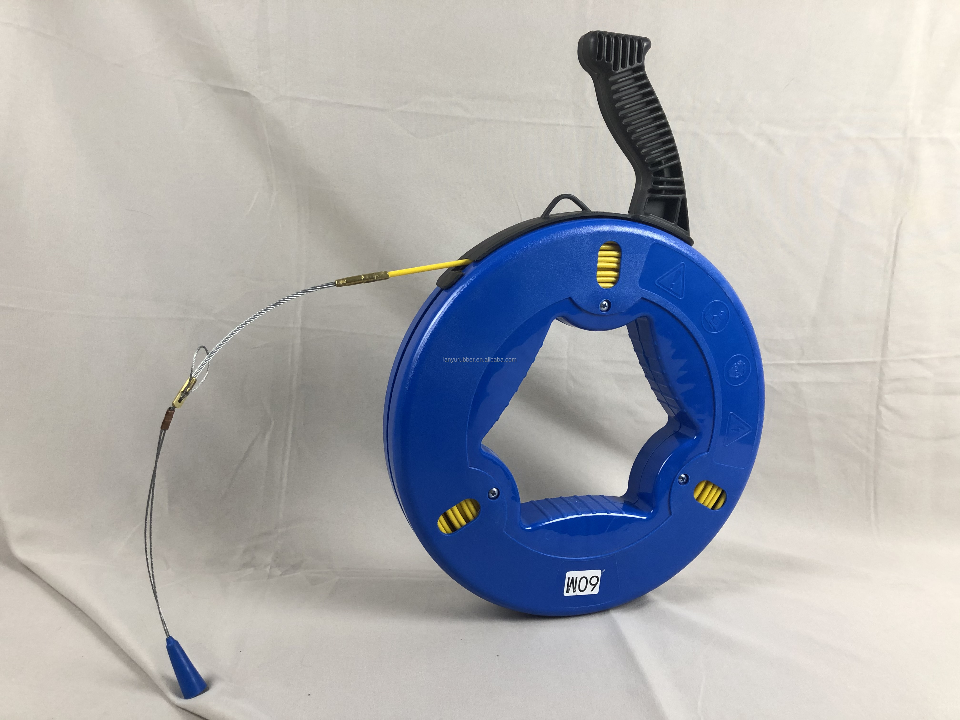 Fiberglass Fish Tape 30m 45m 60m 75m Steel Fiberglass Cable Puller Electric  Puller Tools Cable Wire Puller