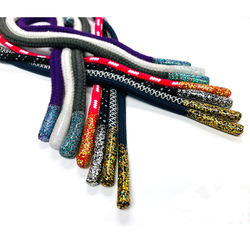 Garment Accessories Fashion Style Hoodie Use Custom Drawcord with glitter silicone