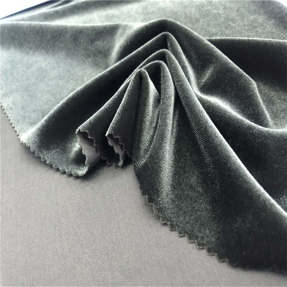 Корейский бархат полиэстер спандекс бархат