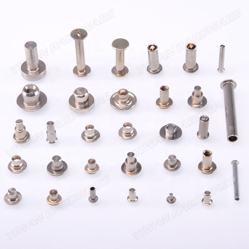Rivets tubular steel CHOOSE SIZE,COLOR /& QUANTITIES Round,Single-Sided capped