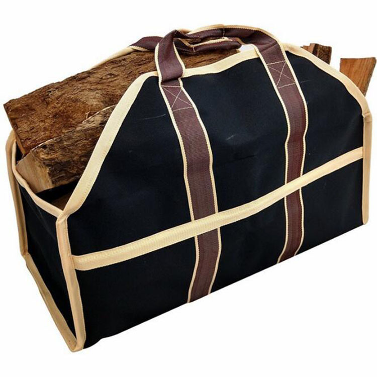 Log Carrier Tote ручки камин дровяная плита интимные аксессуары Heavy Duty Водонепроницаемый Открытый прочный очень большой дрова в мешок