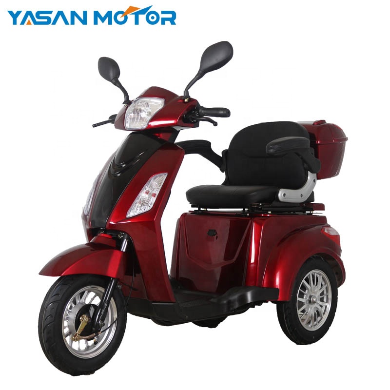 Высокое качество 500W/1000W 3-х колесный скутер для людей с ограниченными возможностями с задним бардачком